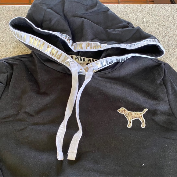 Vs pink sequin bling cozy pullover bling classic pant rare last set - Picture 8 of 15